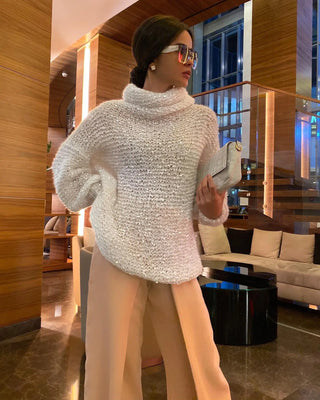 Alma - Paillettenpullover