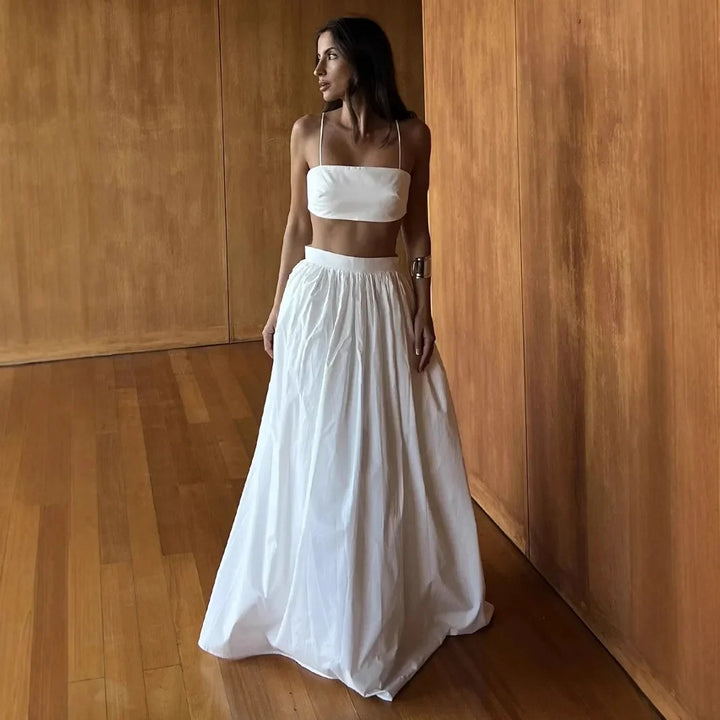 Nina - Baumwollset mit langem Rock