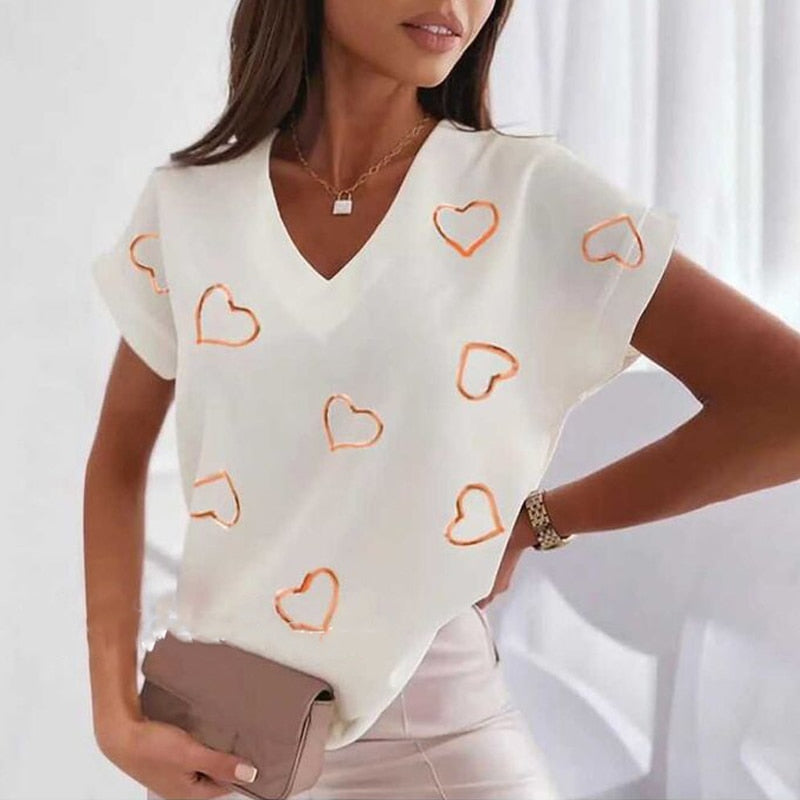 Brigitte - V-Ausschnitt-Shirt