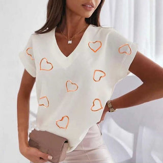 Brigitte - V-Ausschnitt-Shirt