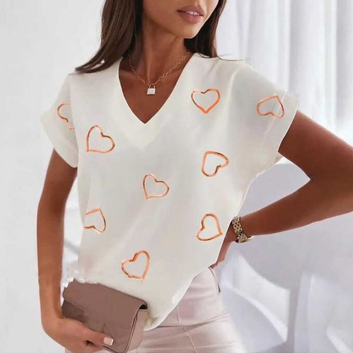 Brigitte - V-Ausschnitt-Shirt
