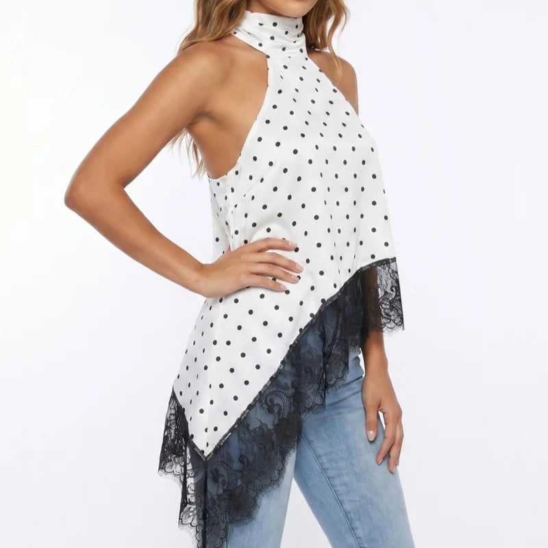Liesel - Satin-Spitzen-Top