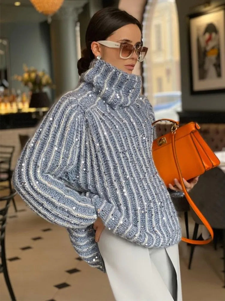 Rieke - Paillettenpullover