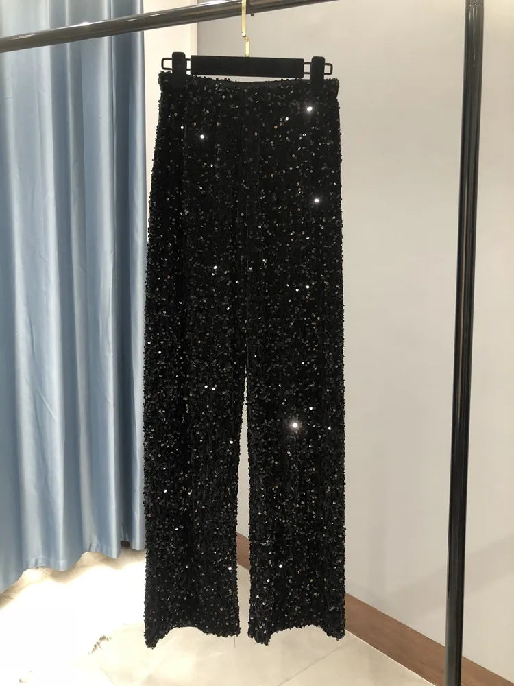 Svenja - Weite Paillettenhose