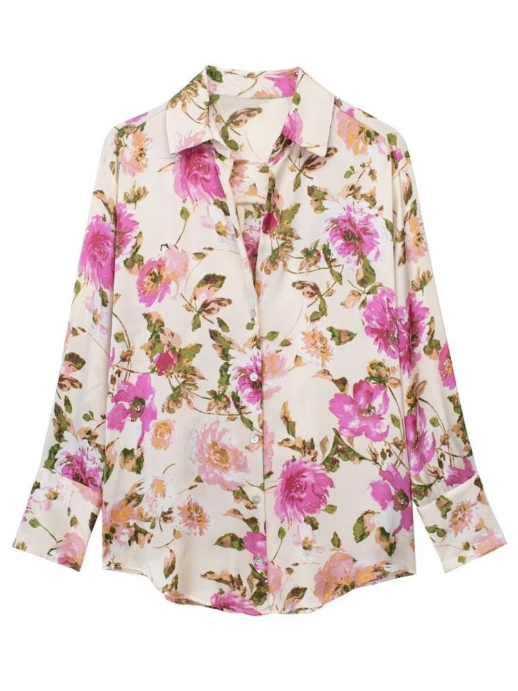Bettina - Satinbluse