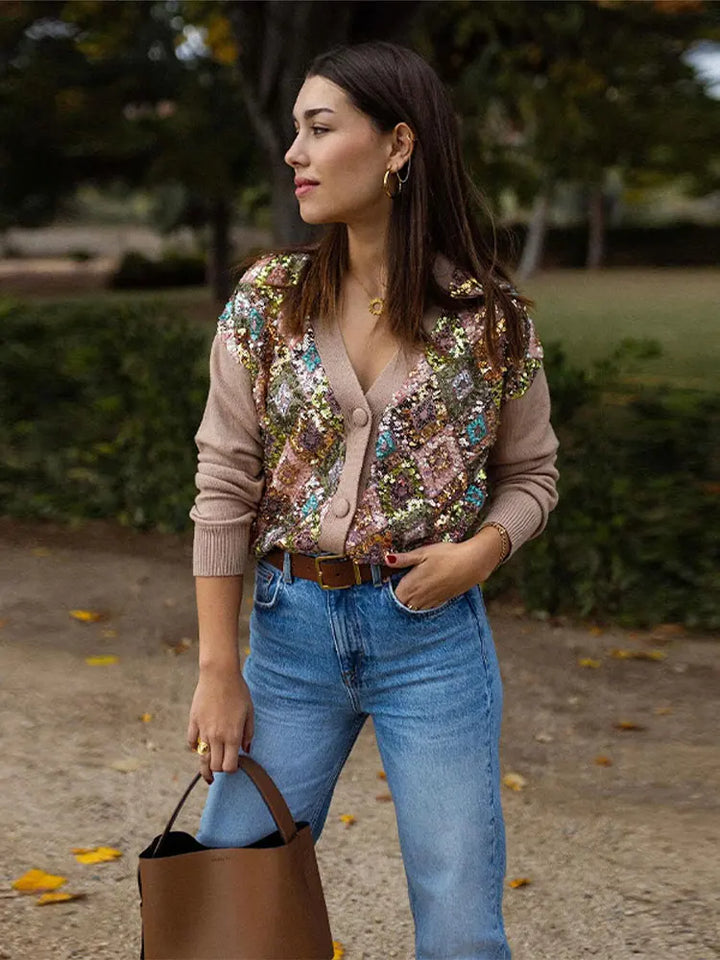 Corinna - Paillettencardigan