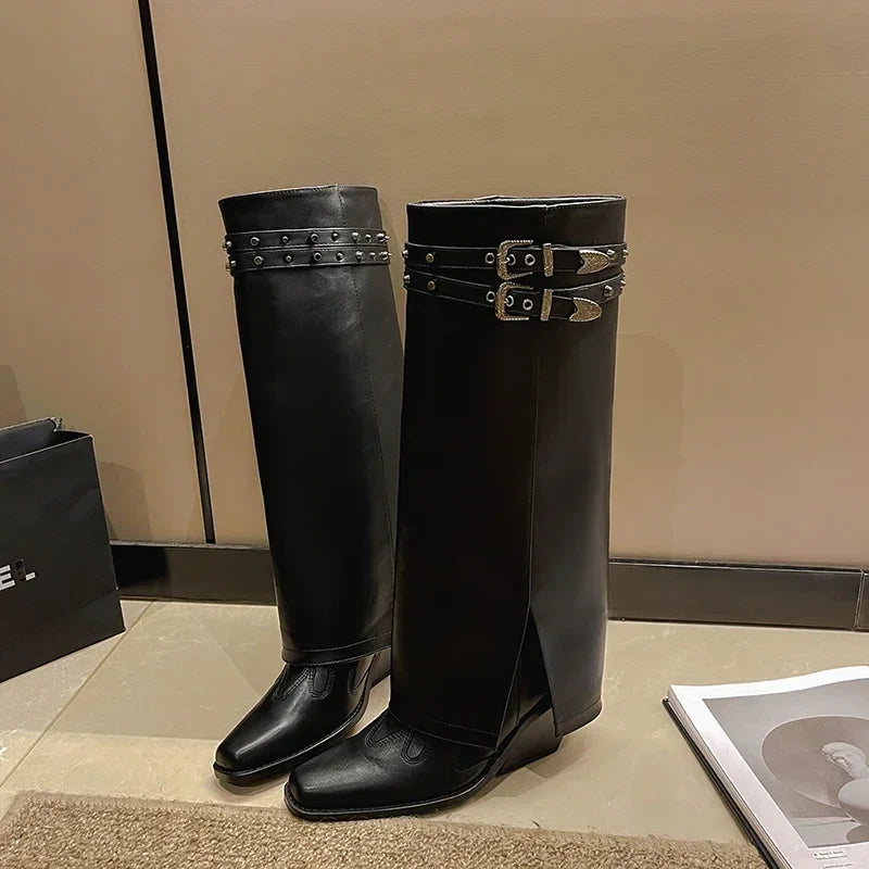 Doris - Kniehohe Stiefel