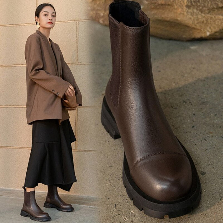 Tanja - Lederstiefeletten
