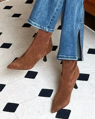 Jette - Stiefel in Wildlederoptik