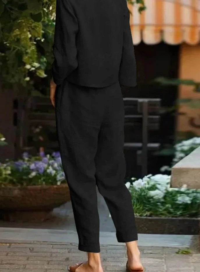 Sabine - Baumwollset mit weiter Hose