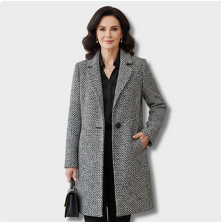 Liv - Langer Stoffmantel