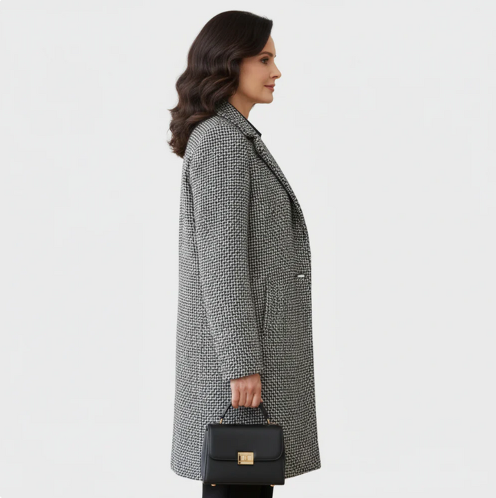 Liv - Langer Stoffmantel