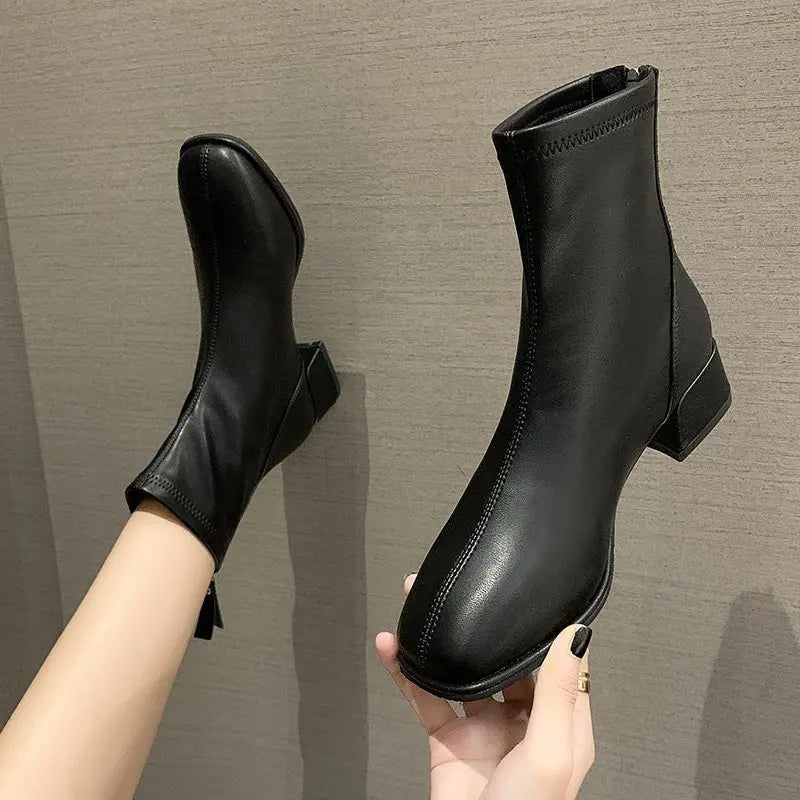 Sabine - Stiefeletten mit Blockabsatz