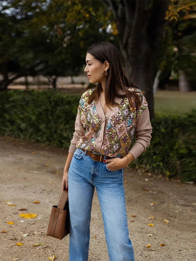 Corinna - Paillettencardigan