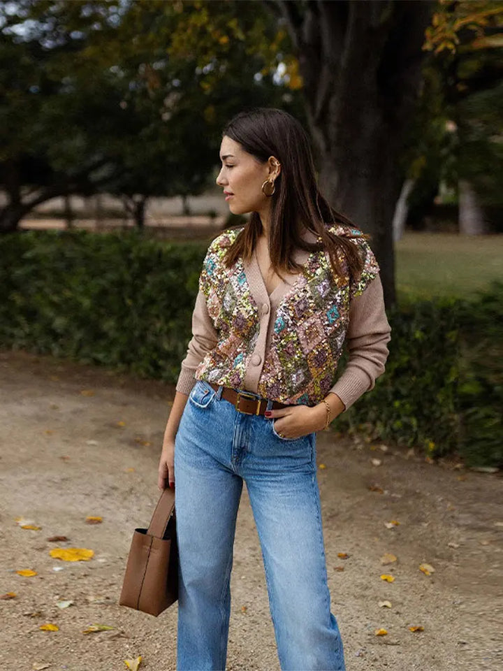 Corinna - Paillettencardigan