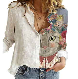 Rebekka - Animal-Print-Bluse