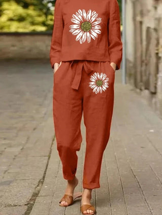 Sabine - Baumwollset mit weiter Hose