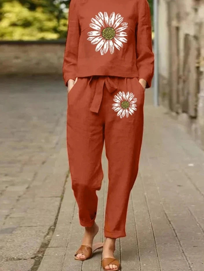 Sabine - Baumwollset mit weiter Hose