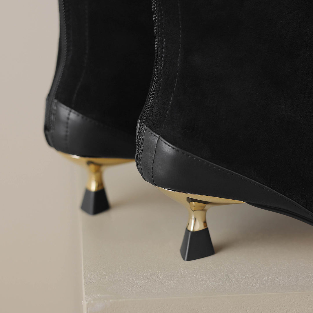 Ruth - Gefütterte Lederstiefel