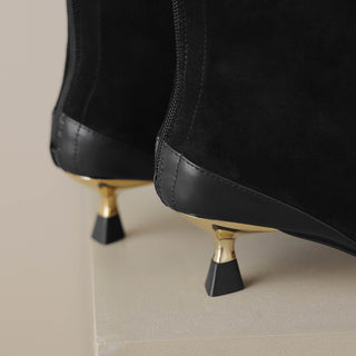 Ruth - Gefütterte Lederstiefel