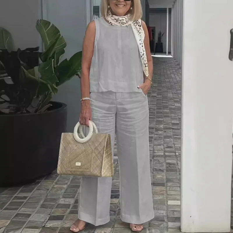 Nina - Leinenset mit weiter Hose
