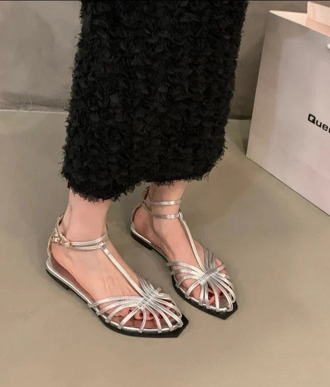 Sarah - Flache Sandalen