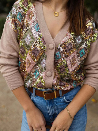 Corinna - Paillettencardigan