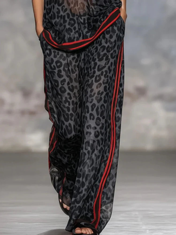 Lina - Chiffon-Set mit weiter Hose