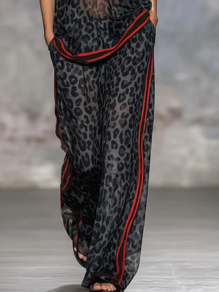 Lina - Chiffon-Set mit weiter Hose