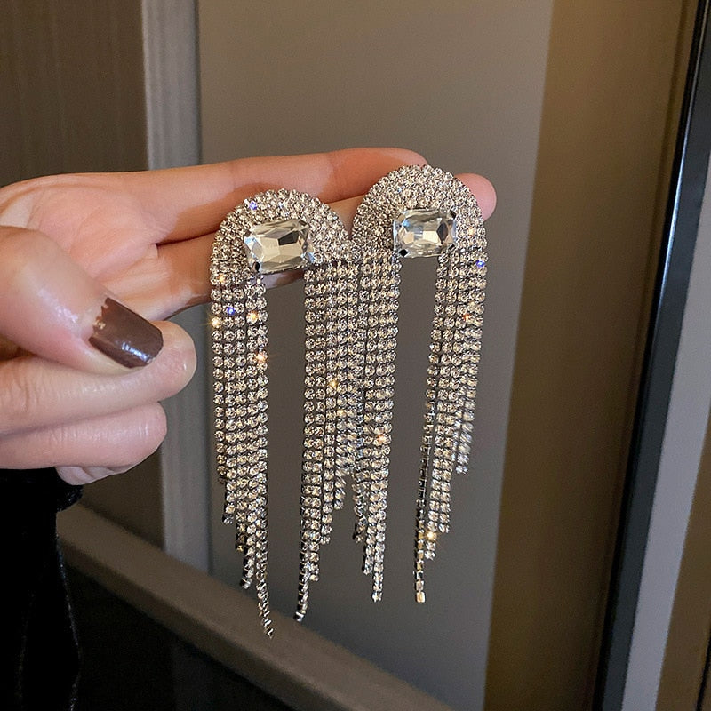 Ute - Strass-Ohrringe