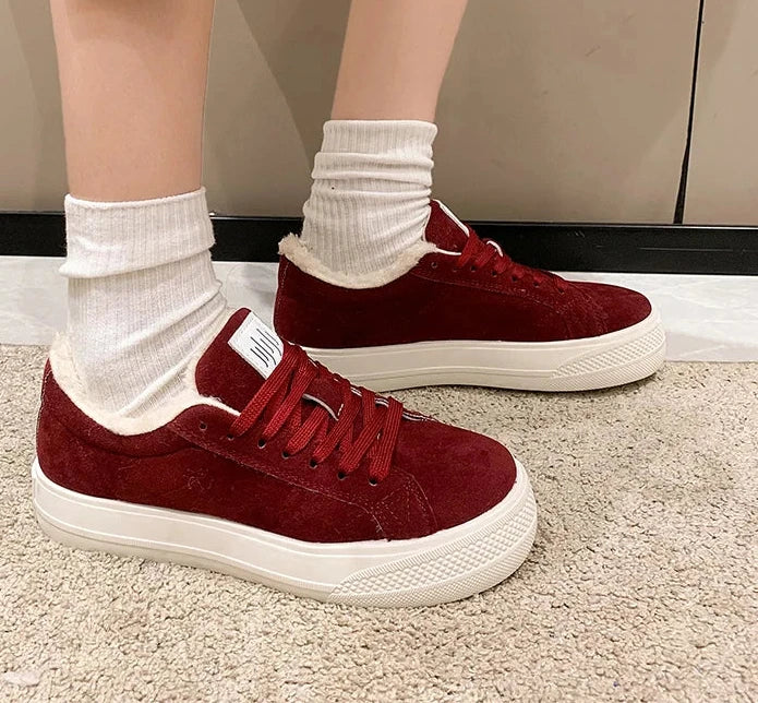 Svenja - Kunstfell-Sneaker