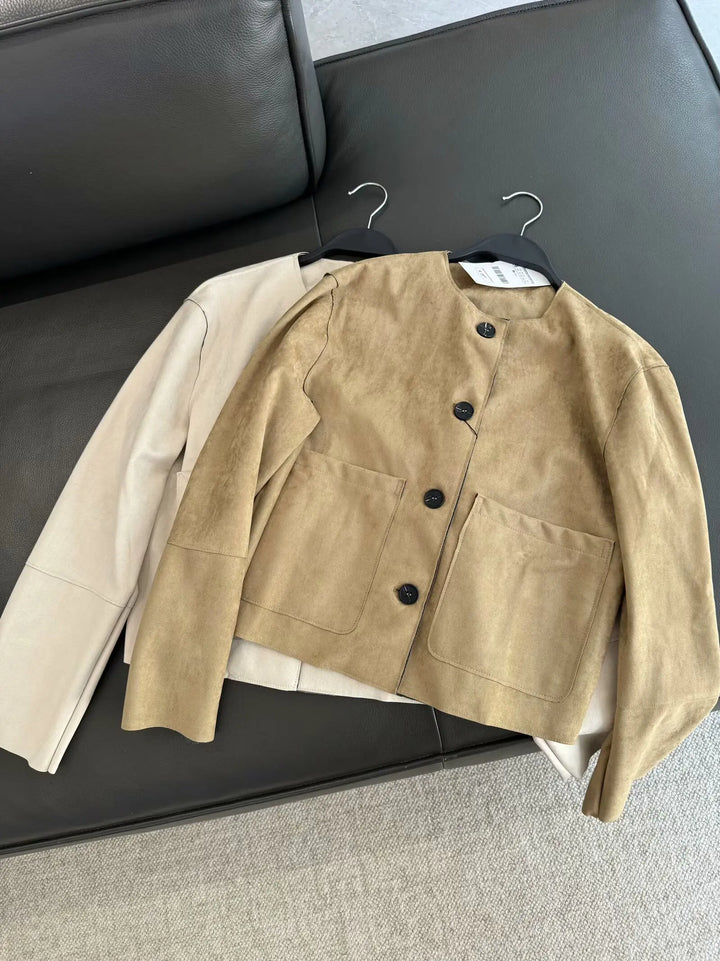 Silja - Jacke in Wildlederoptik