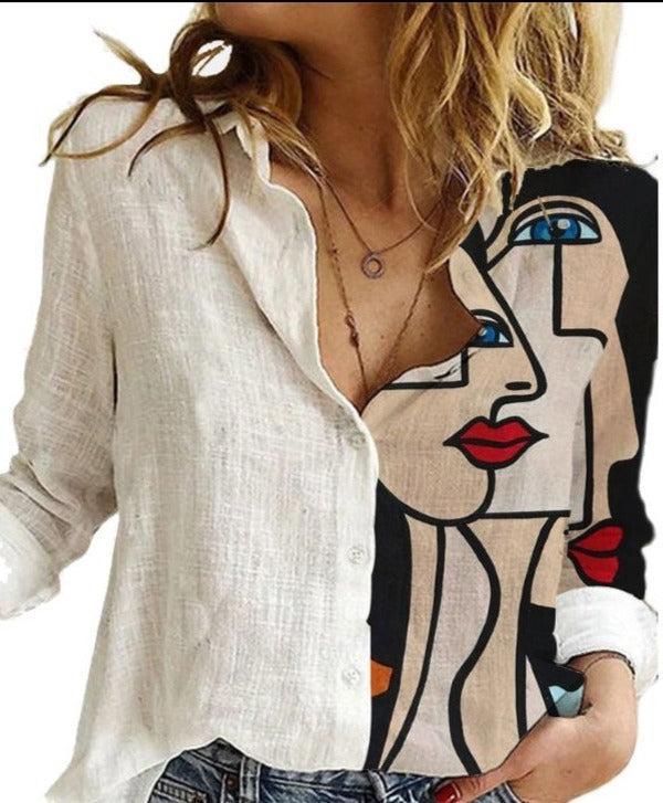 Rebekka - Animal-Print-Bluse