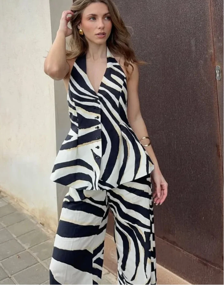 Selma - Baumwollset mit weiter Hose