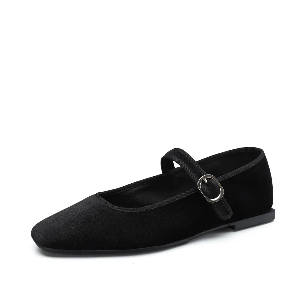 Marianne - Samt-Ballerinas