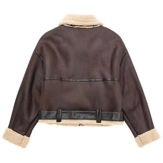 Charlotte - Lammfelljacke