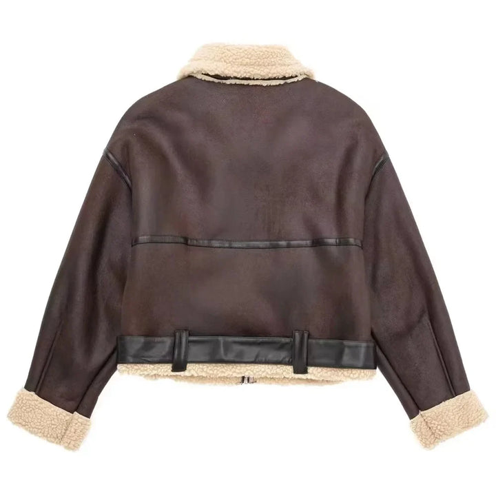 Charlotte - Lammfelljacke