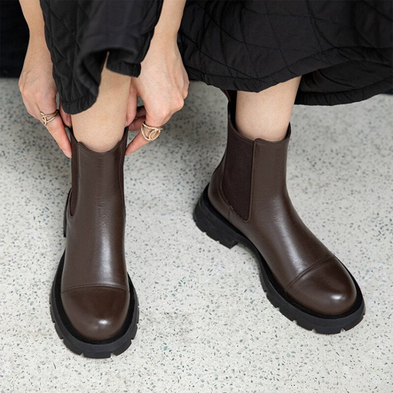 Tanja - Lederstiefeletten
