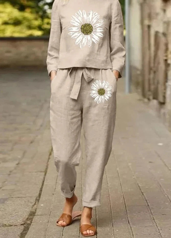 Sabine - Baumwollset mit weiter Hose