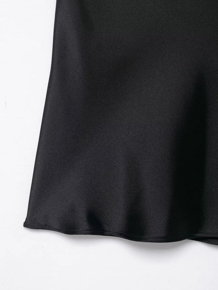 Zoe - Satin-Spitzen-Top