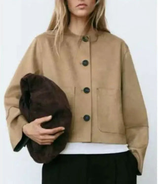 Silja - Jacke in Wildlederoptik