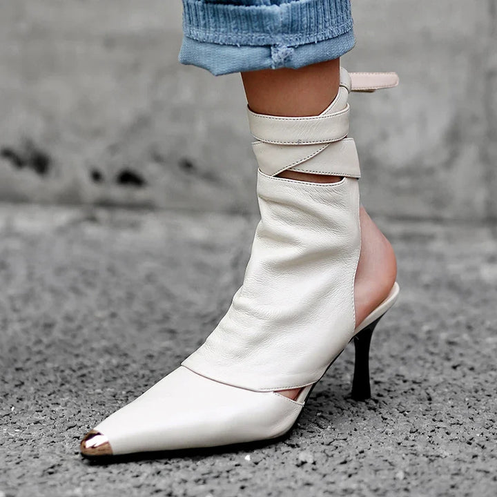 Anna - Lederstiefel mit Schnalle