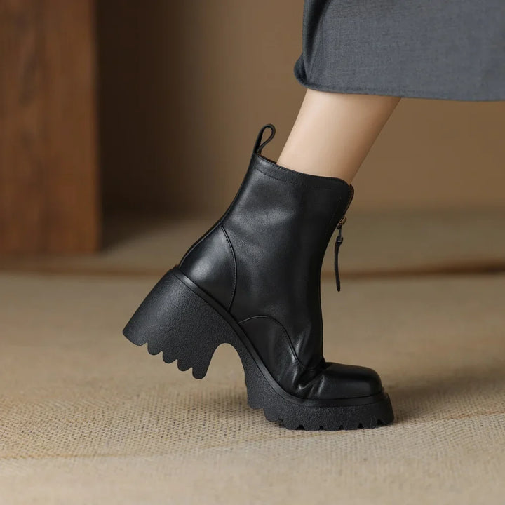 Jacqueline - Lederstiefeletten