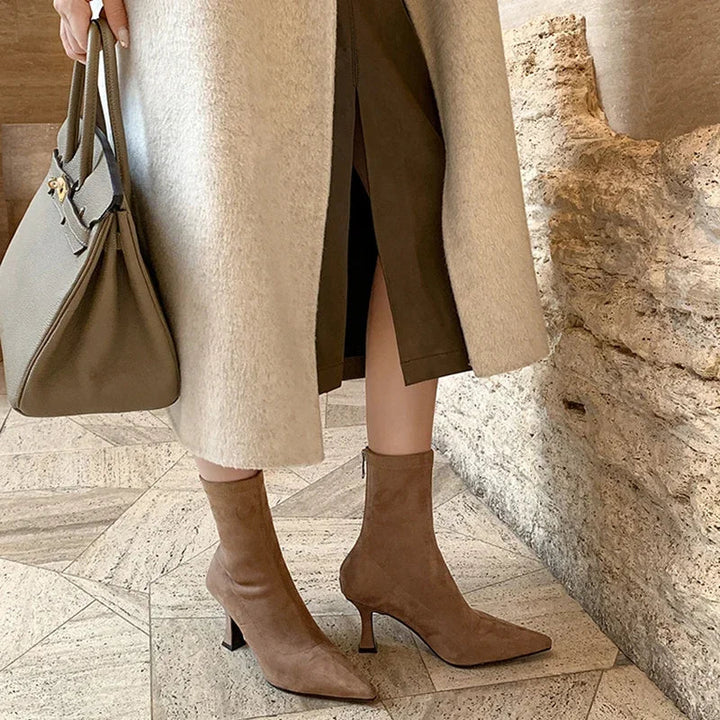 Nadja - Stiefel in Wildlederoptik