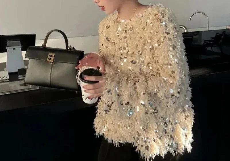 Irene - Glitzer-Pullover