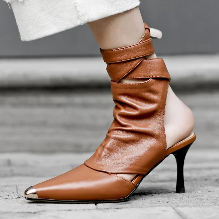 Anna - Lederstiefel mit Schnalle