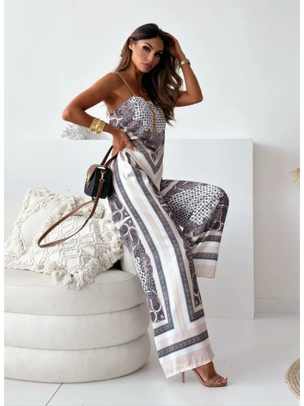 Toni - Satin-Set mit weiter Hose