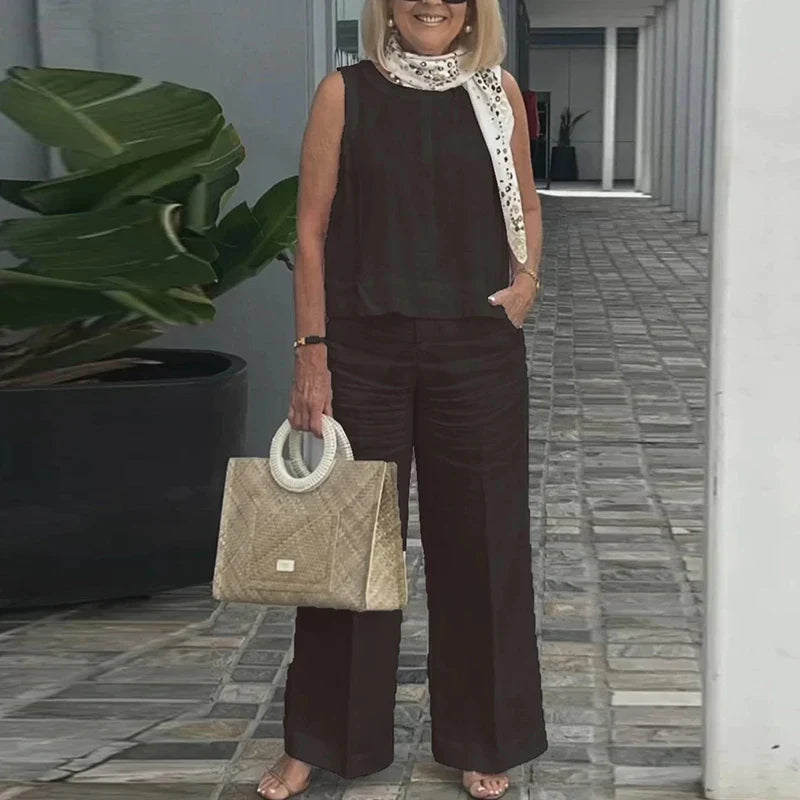 Nina - Leinenset mit weiter Hose