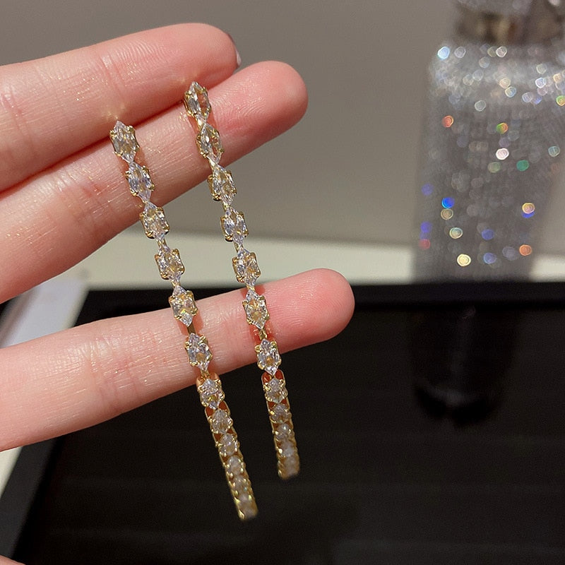 Ute - Strass-Ohrringe