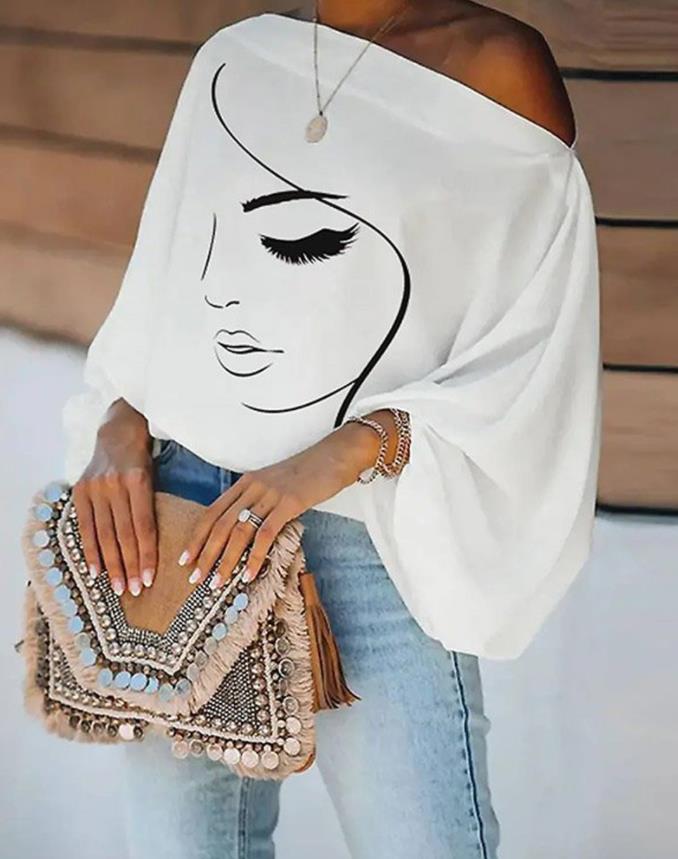 Bianca - Print-Bluse